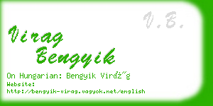 virag bengyik business card